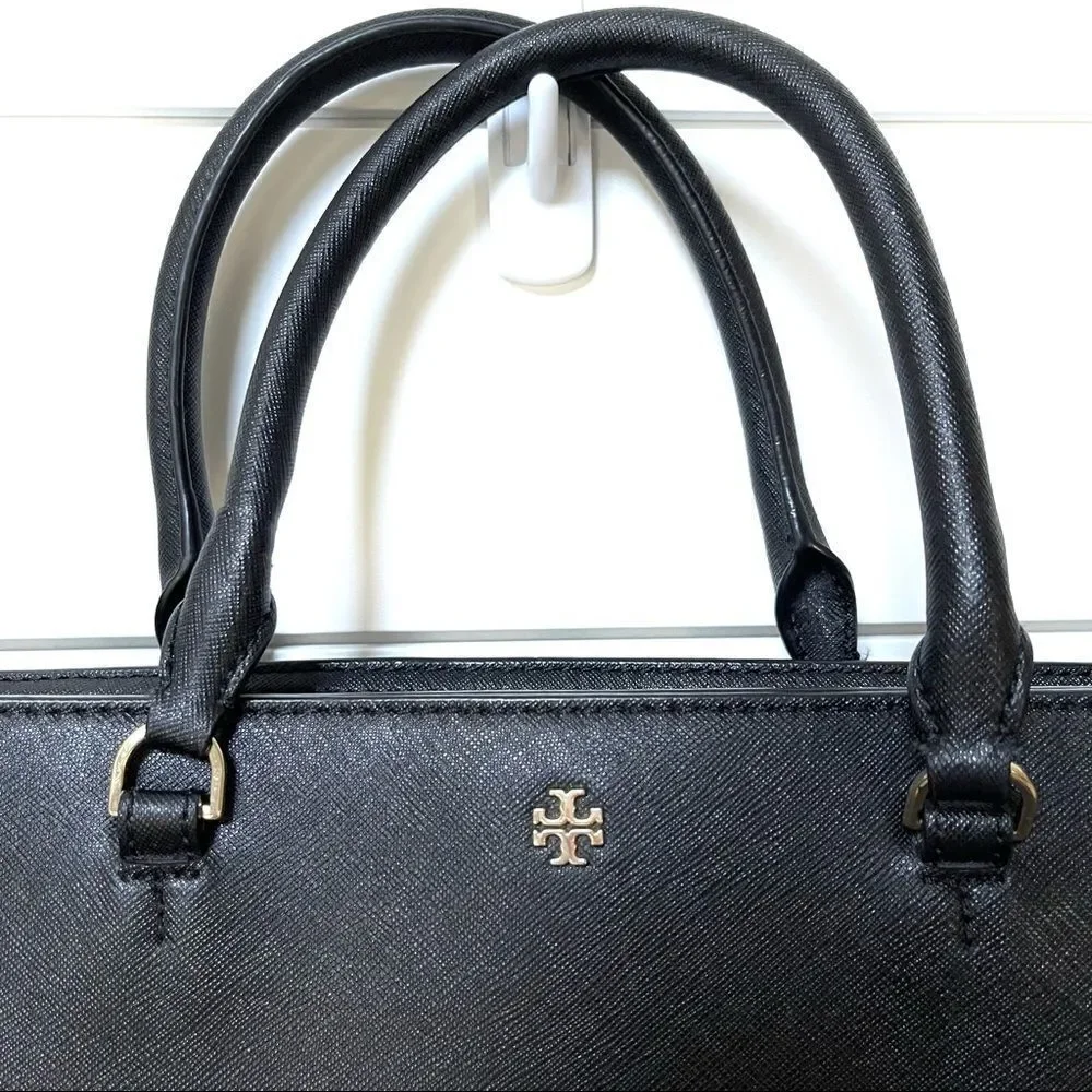 Tory Burch black leather handbag